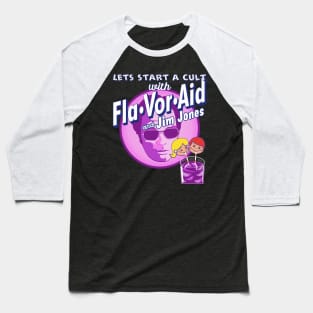 Jim Jones Flavor Aid Baseball T-Shirt